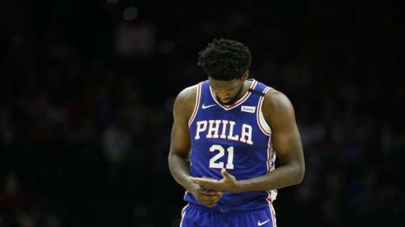 NBA - Sixers, Joel Embiid salterà la partita di giovedì