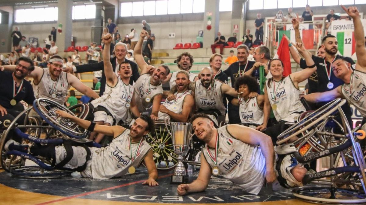 Basket in carrozzina: l'Unipol Briantea 84 è Campione di Italia