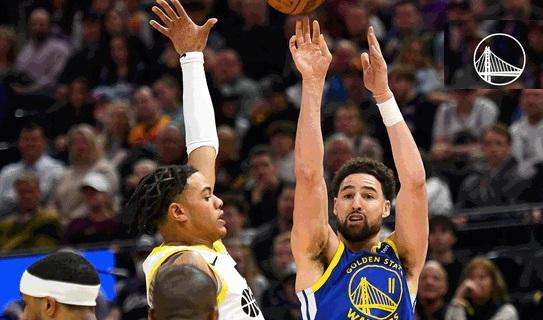 NBA - Il suono della sirena salva i Warriors dagli Utah Jazz