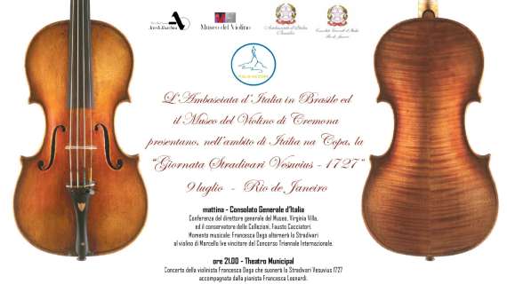 Vanoli: inno d'Italia al PalaRadi suonato con un violino Stradivari