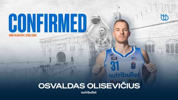 UFFICIALE LBA - Treviso riparte da Osvaldas Olisevicius