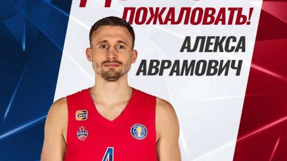 UFFICIALE VTB - Aleksa Avramovic è un nuovo giocatore del CSKA Mosca