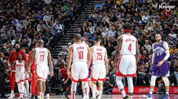NBA - I Rockets B vincono nello Utah con 50 punti di Eric Gordon