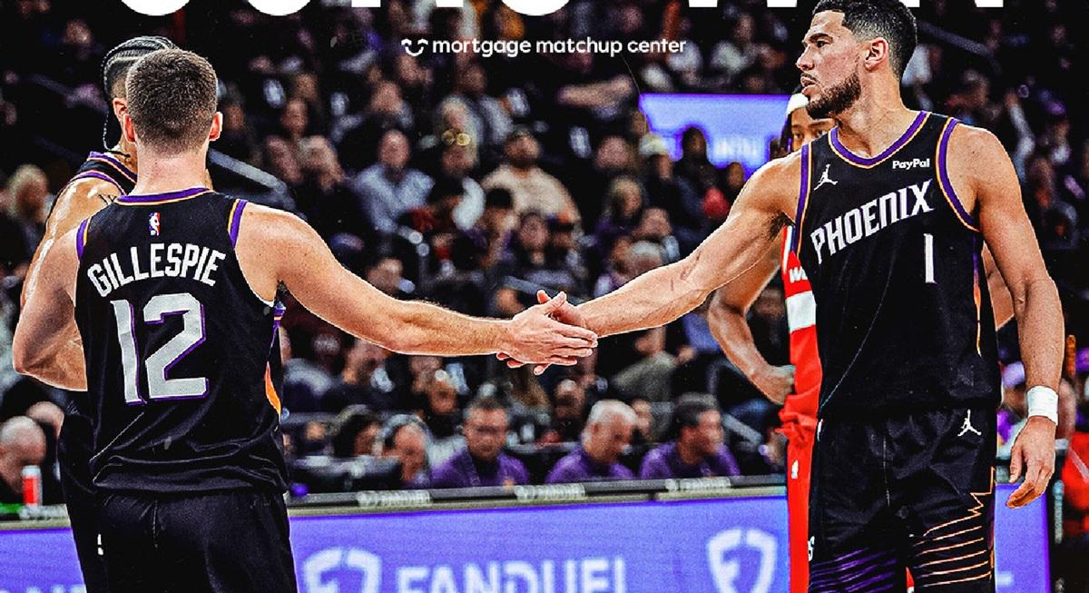 I Suns passeggiano sui Wizards: O’Neale e Booker guidano la festa a Phoenix