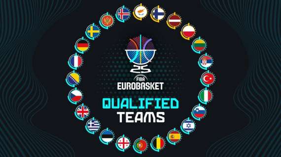 Dalle Qualifiers ecco le 24 squadre che si giocheranno Eurobasket 2025