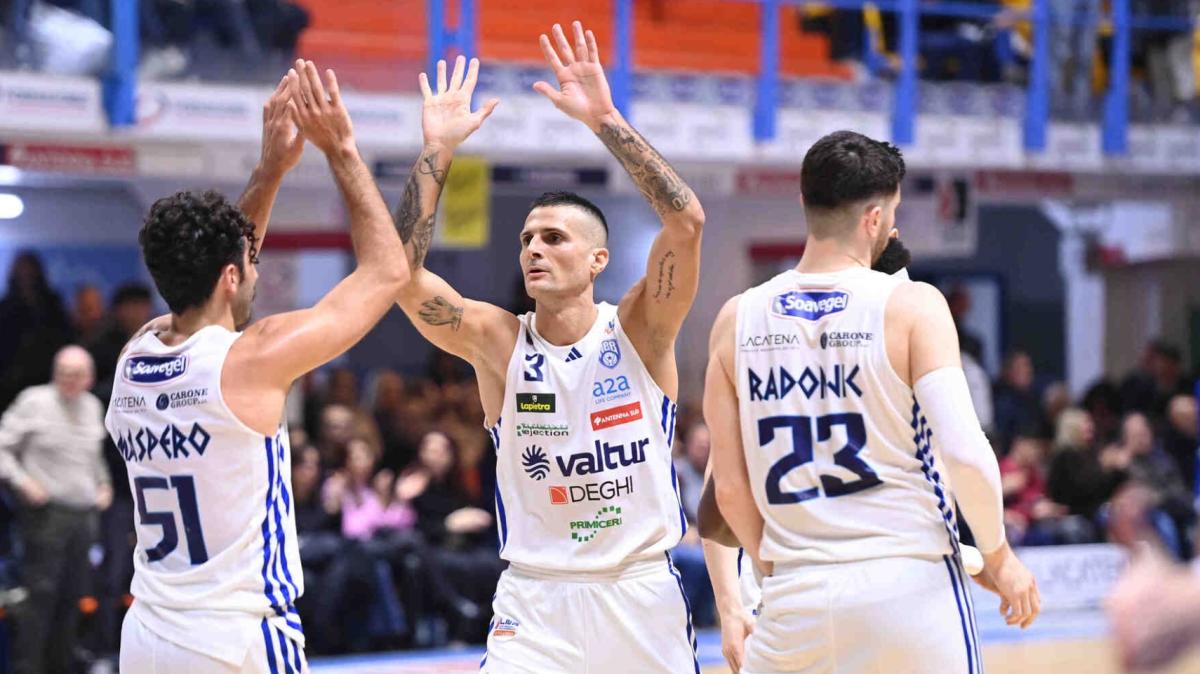 Maspero è il protagonista inaspettato e la Valtur Brindisi supera lo scoglio Rieti