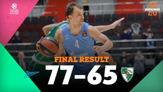 EuroLeague - Zenit torna alla vittoria: battuto lo Zalgiris Kaunas