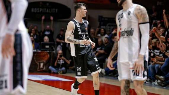 LBA - "Non ci stavamo a chiudere 3-0": Baldasso guida Tortona sulla Virtus Bologna 