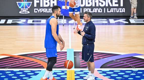 Italbasket, l'ultimo allenamento prima della Grecia: c'è Pippo Ricci