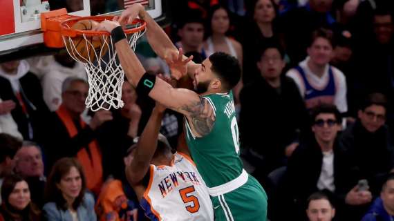 NBA - Celtics a tutta forza alla conquista del Madison dei Knicks