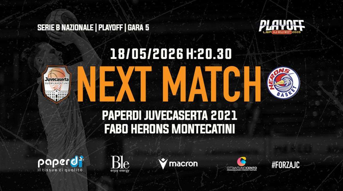 Serie B - Paperdi Caserta alla decisiva gara 5 contro la Fabo Montecatini