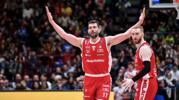 Olimpia-Trento, Ricci all'intervallo: «Continuare a giocare duro, mancano ancora 20'»
