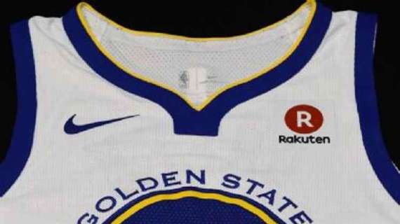 Rakuten sponsor sulla maglia dei Golden State Warriors