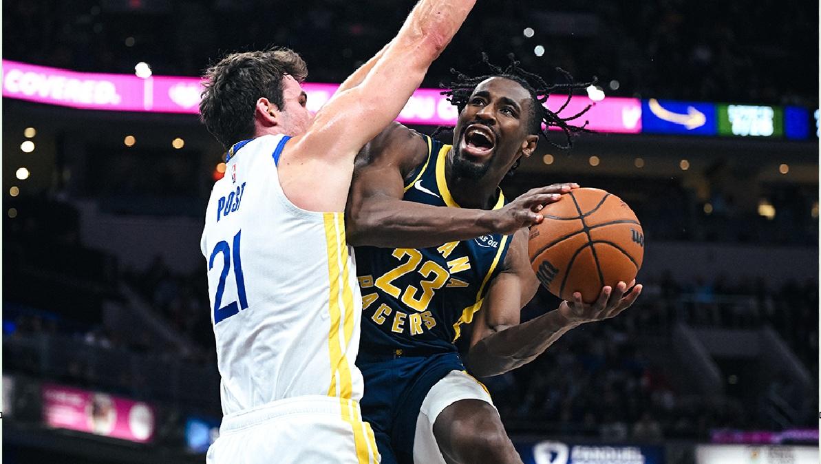Indiana batte a sorpresa Golden State e conquista la prima vittoria stagionale