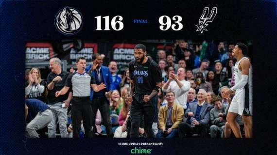 NBA - Mavs vs Spurs: Irving e Doncic eludono le braccia di Wembanyama