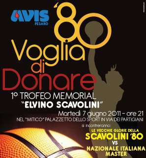 Scavolini Anni '80 - Azzurri Over 45. A Pesaro nostalgia in campo