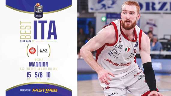 Niccolò Mannion, Best ITA Fastweb della 22ª giornata Serie A Unipol 2024/25