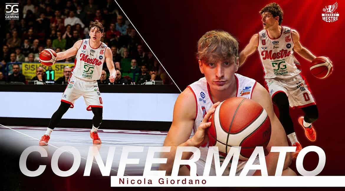 La Gemini Mestre conferma Nicola Giordano per il 2026/27