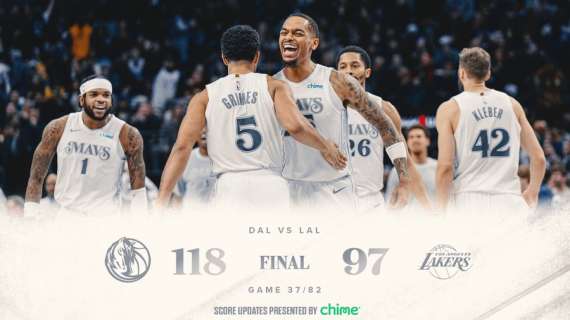 NBA - Anche senza stars, i Mavericks reagiscono contro i Lakers