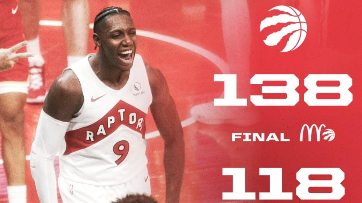 NBA | I Toronto Raptors dilagano alla prima con gli Hawks; nuovo record di punti all'esordio