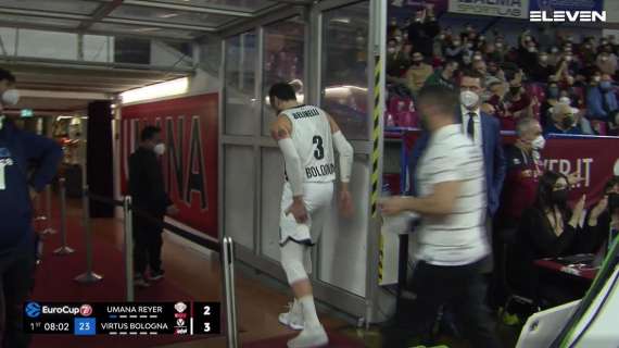 EuroCup - Virtus Bologna, Marco Belinelli esce per infortunio