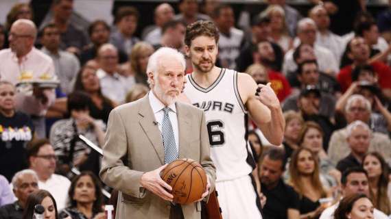 NBA - Secondo Pau Gasol, Gregg Popovich sarà il fulcro dei cambiamenti negli Spurs