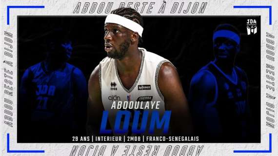 LNB - JDA Dijon, rinnovato Abdoulaye Loum