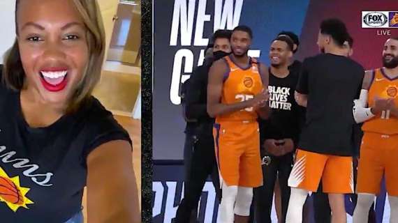NBA - I Suns sorprendono i giocatori facendoli annunciare dai loro familiari