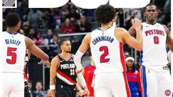 NBA - Detroit Pistons onorano Billups ma in campo superano i Blazers