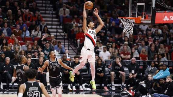 NBA - I Blazers tornano alla vittoria contro i San Antonio Spurs