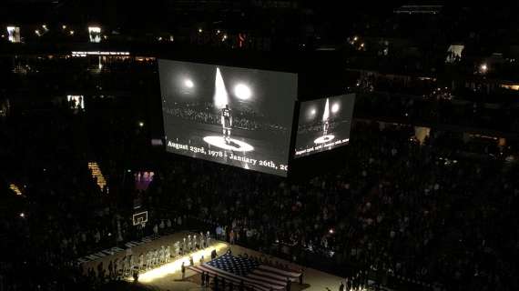 Addio Kobe. Minuto di silenzio al Pepsi Center per ricordare il campione NBA