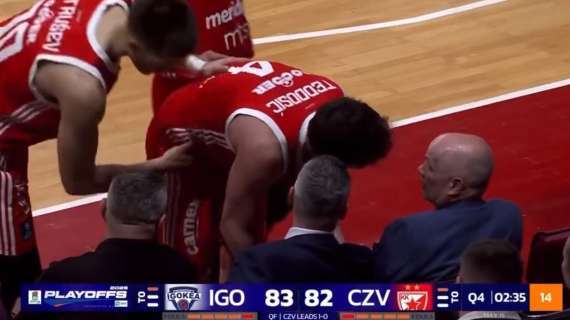 Furia Teodosic che costa caro: 3 gare di squalifica e maxi multa da 10mila euro
