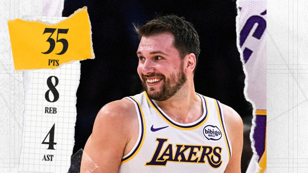 Senza LeBron James i Lakers battono i Knicks: Luka Doncic ne mette 35