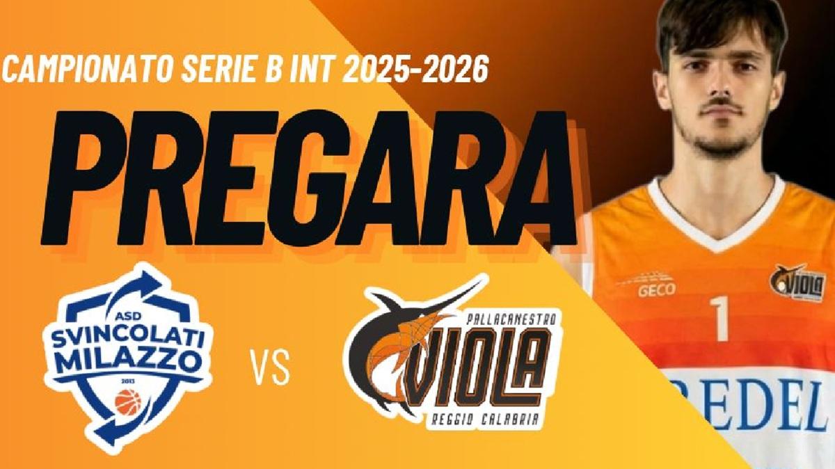 Serie B - Redel Viola a Milazzo, contro gli Svincolati dopo il turno di riposo