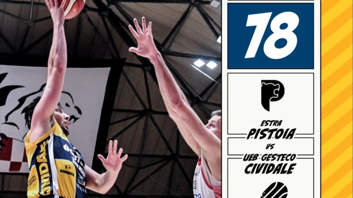 A2 - La Estra Pistoia perde di misura con la Gesteco Cividale