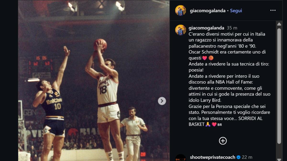 Gek Galanda ricorda Oscar: «Grazie per la Persona che sei stato»