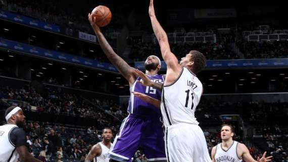NBA - Cousins trascina i Kings alla vittoria a Brooklyn