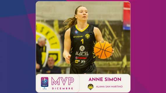 Anne Simon è la MVP di dicembre 2024 della Techfind Serie A1