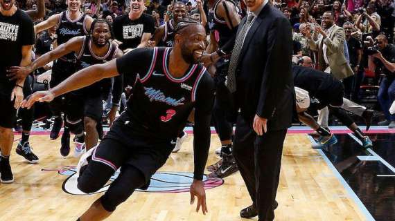 NBA - Heat, Dwyane Wade artiglia il buzzer beater sui Warriors!