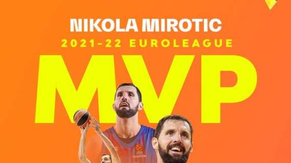 EuroLeague - Nikola Mirotic è l'MVP della stagione 2021-22
