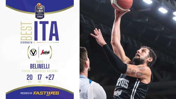 Marco Belinelli è il Best ITA Fastweb della 15ª giornata della Serie A Unipol 2024/25