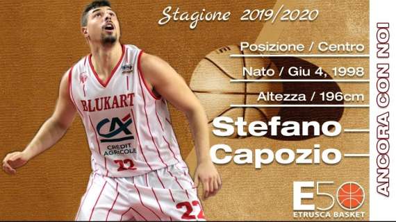 Serie B - Etrusca, Stefano Capozio è la seconda conferma