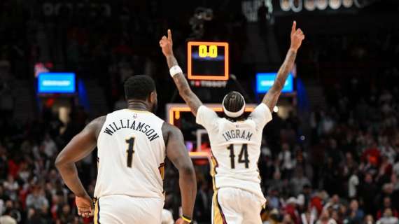 NBA - A Portland Ingram e Williamson sigillano la vittoria dei Pelicans