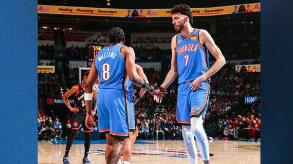 NBA - Il ritorno di Holmgren non modifica i Thunder, che regolano Toronto