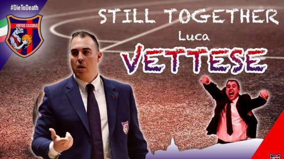 Serie B - Virtus Cassino: confermato coach Luca Vettese