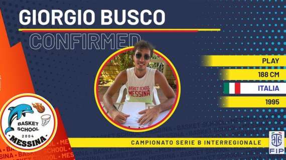 Serie B - Giorgio Busco confermato alla Basket School Messina