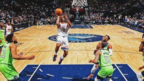 NBA - Wolves, Towns non può fermare i Thunder