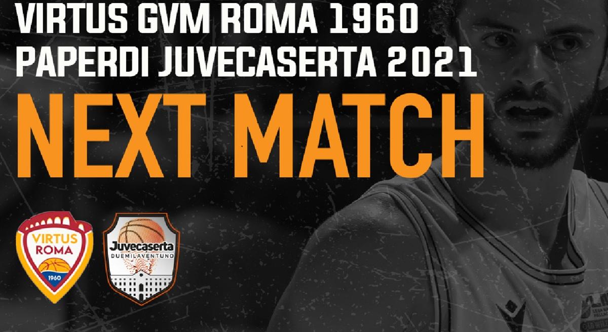 Serie B - Sfida d’alta quota: Paperdi Juvecaserta a Roma contro la capolista Virtus GVM