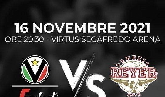 EuroCup - Virtus vs Reyer stasera si gioca alla Segafredo Arena