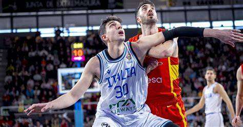 Caruso in azione con l'Italia